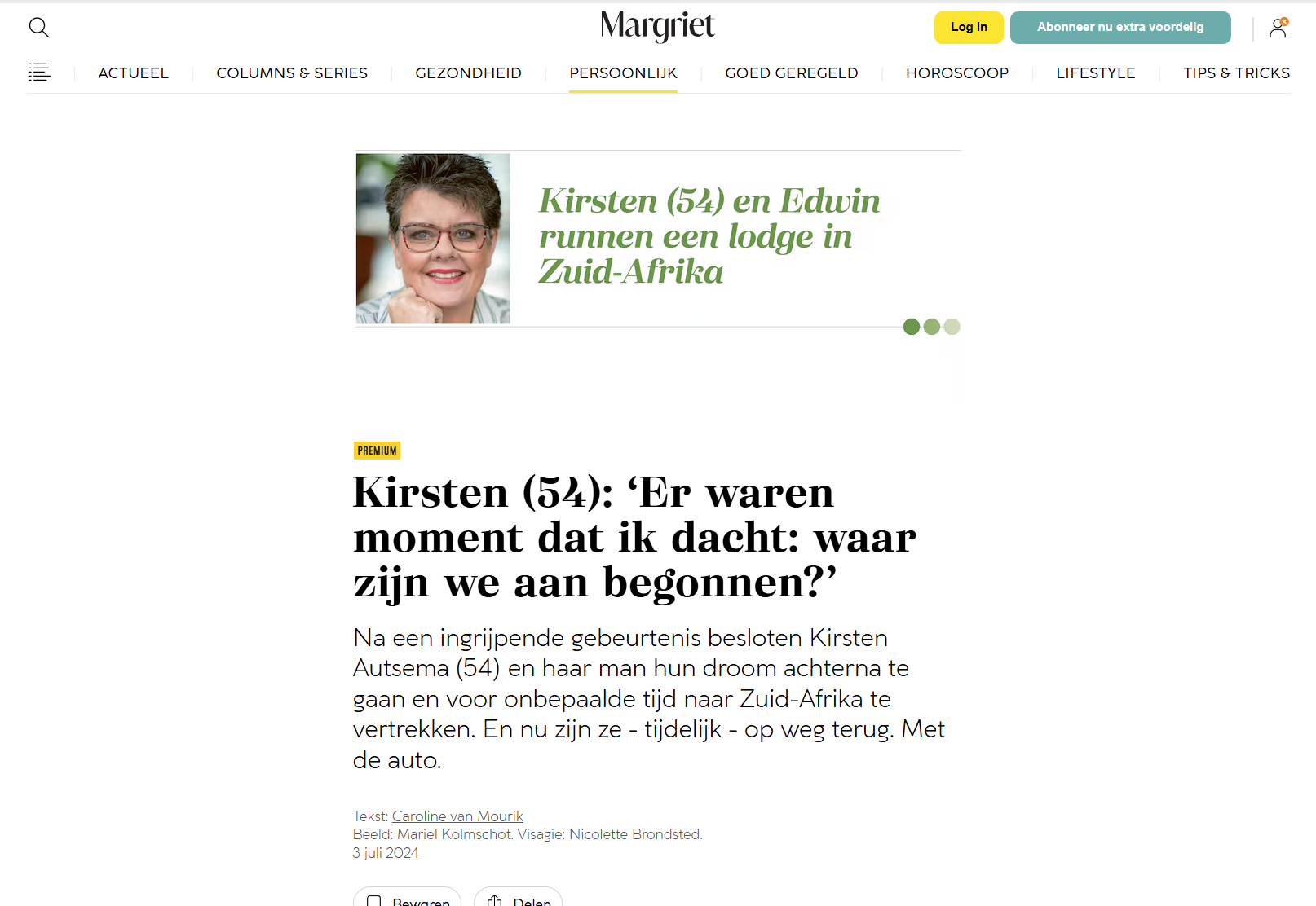 artikel Margriet